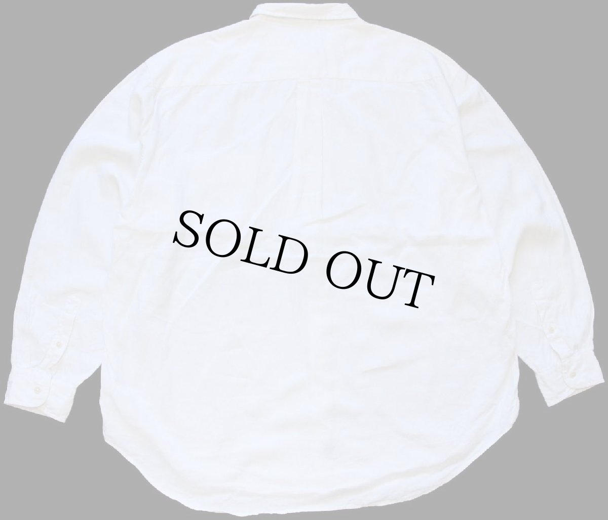 画像2: 90s J.CREW 無地 リネンシャツ ナチュラル XL (2)