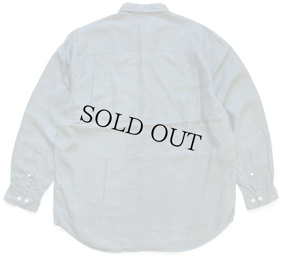 画像2: 90s AKA EddieBauerエディーバウアー 無地 ボタンダウン リネンシャツ グリーン (2)