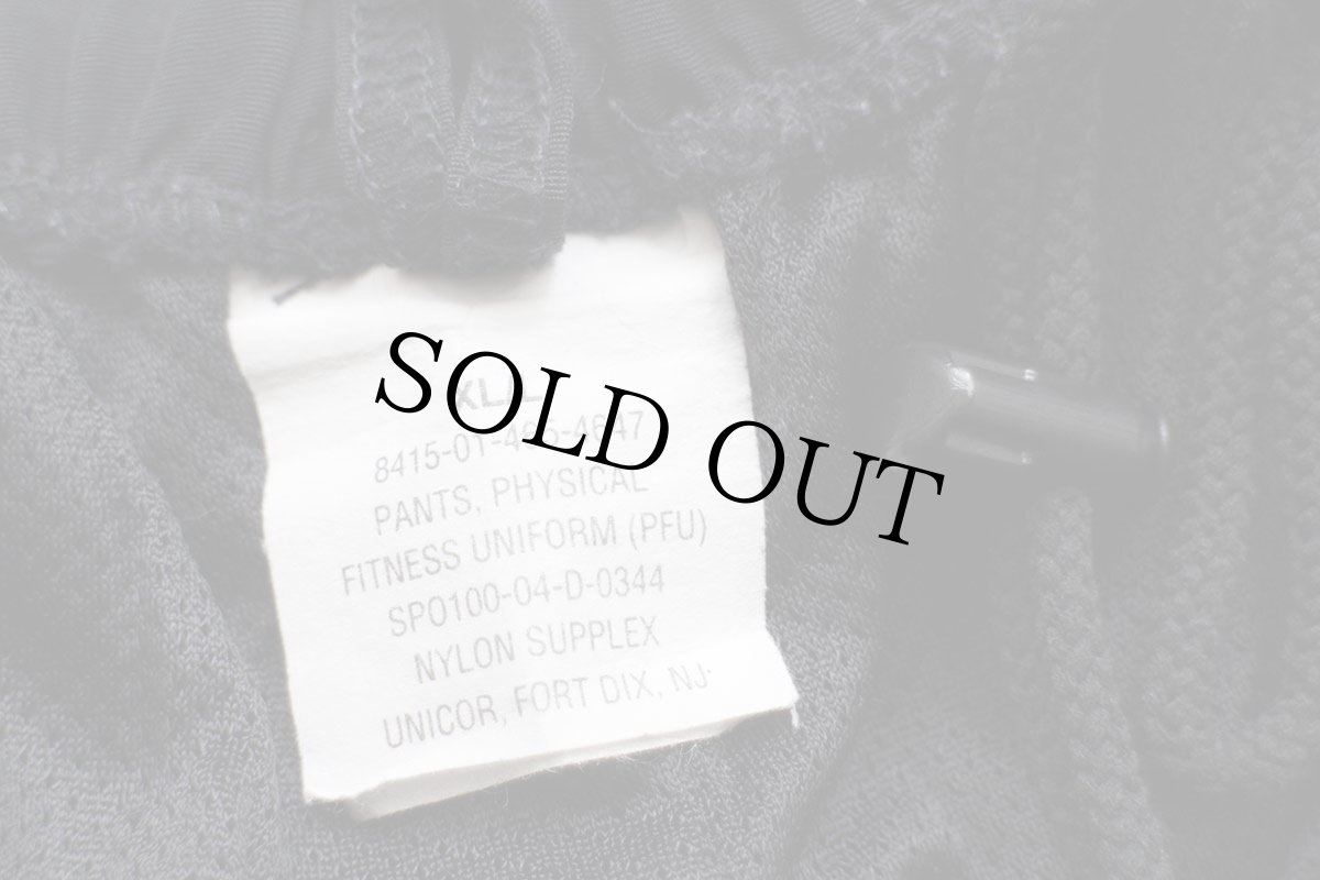 画像6: 00s 米軍 U.S.ARMY PFU トレーニング ナイロンパンツ 黒 XL/L★07 (6)