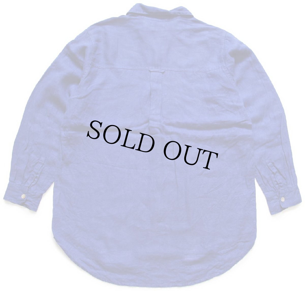 画像2: 90s トルコ製 CHICO'S DESIGN 無地 リネンシャツ ブルー 1 (2)