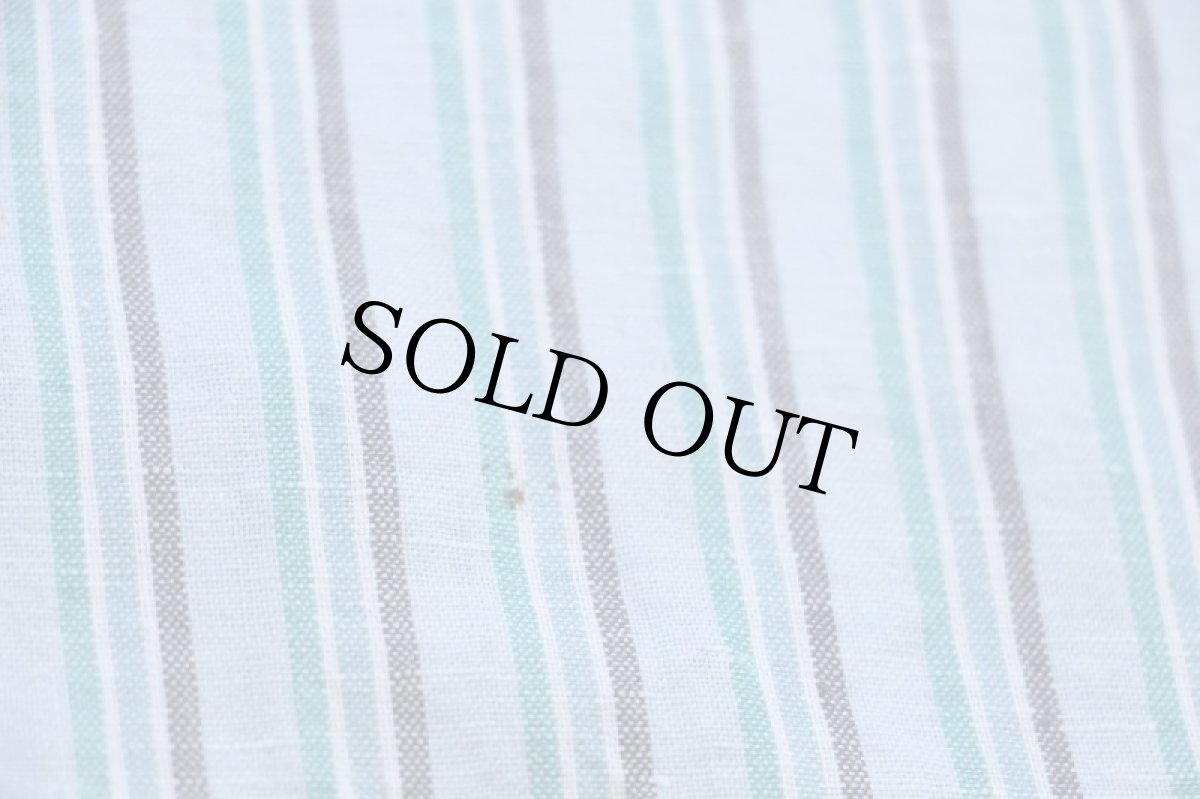 画像5: 90s LACOSTEラコステ マルチストライプ ボタンダウン リネン×コットンシャツ 42 (5)