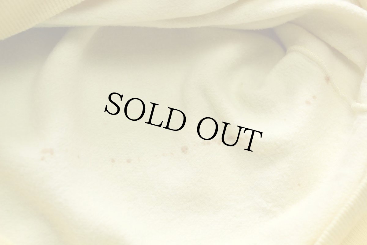 画像6: 80s CAMPUS グリーンアップル アート 染み込みプリント スウェット 薄黄 (6)