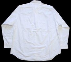 画像2: 90s ラルフローレン BLAKE ポロベア 刺繍 ポケット付き ボタンダウン オックスフォード コットンシャツ 白 XL★特大 (2)