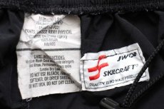画像6: 11 米軍 U.S.ARMY ロゴ刺繍 APFU トレーニング ナイロンパンツ 黒 M/L★02 IPFU (6)