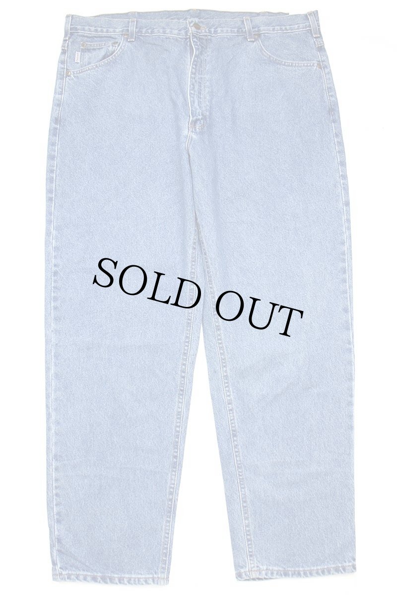 画像2: デッドストック★00s USA製 carharttカーハート デニムパンツ w42 L30★SDP2656 (2)