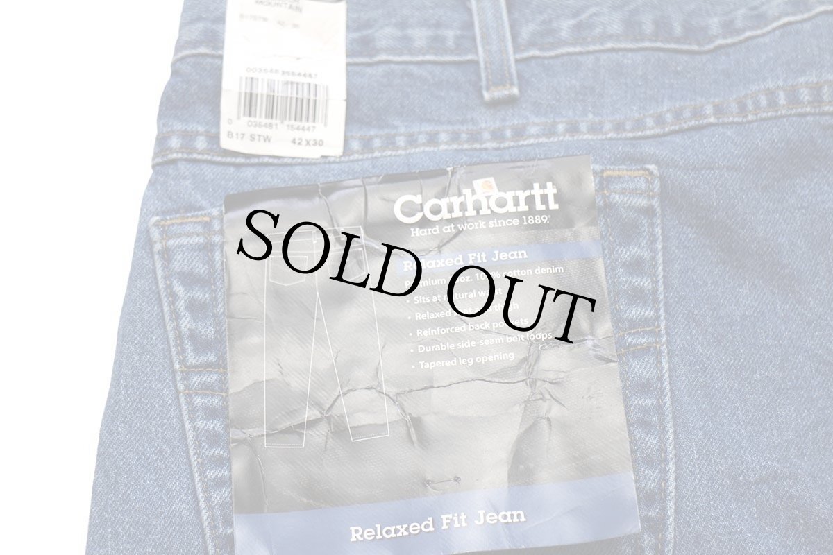 画像6: デッドストック★00s USA製 carharttカーハート デニムパンツ w42 L30★SDP2656 (6)