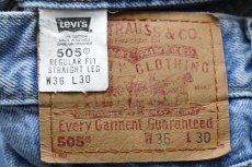 画像6: 00s メキシコ製 Levi'sリーバイス 505 デニムパンツ w36 L30★SDP1030 (6)