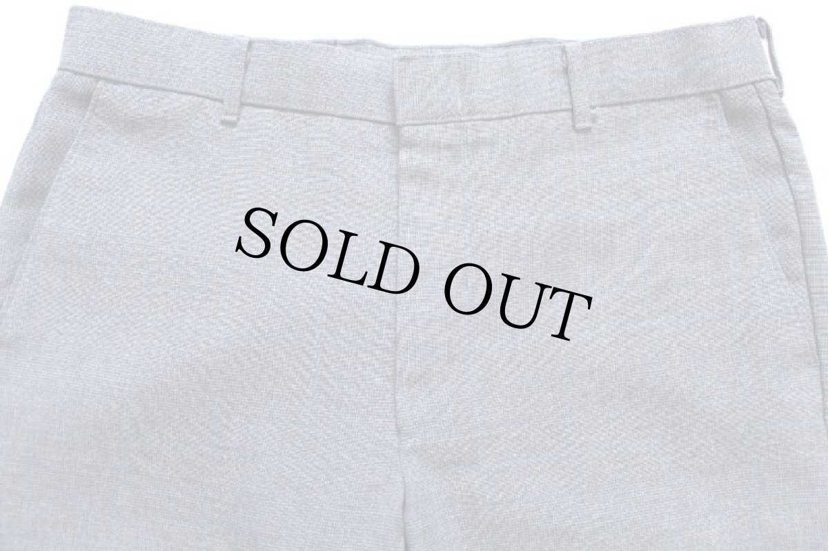 画像4: 80s Levi'sリーバイス ACTION SLACKS グレンチェック スラックス ポリエステルパンツ w34 (4)