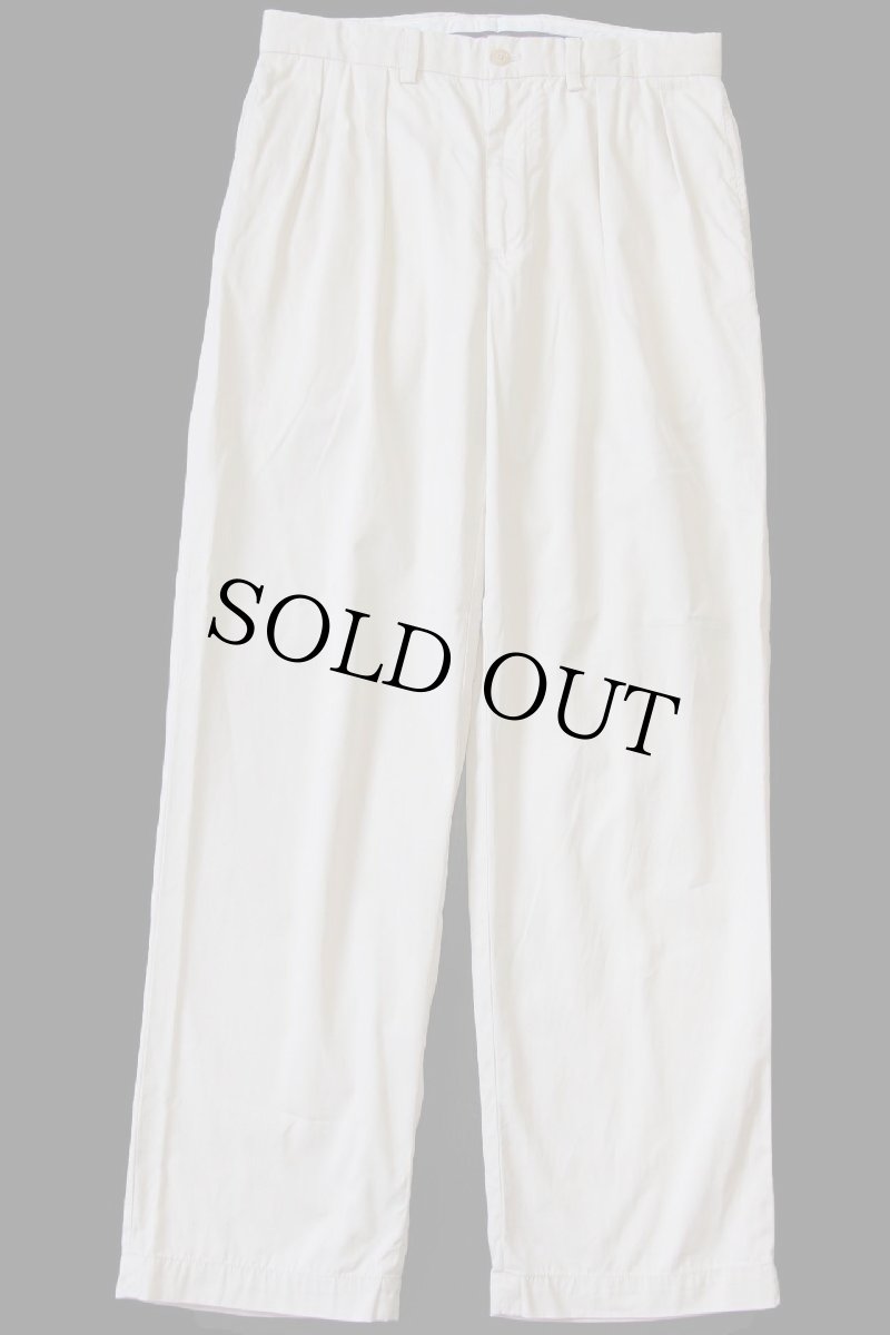 画像2: 00s POLO GOLF ラルフローレン FAIRWAY PANT ツータック コットン チノパン アイボリー w32 L30 (2)