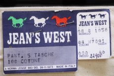 画像6: デッドストック★80s イタリア製 JEAN'S WEST コットン キャンバス パンツ 生成り 46 (6)