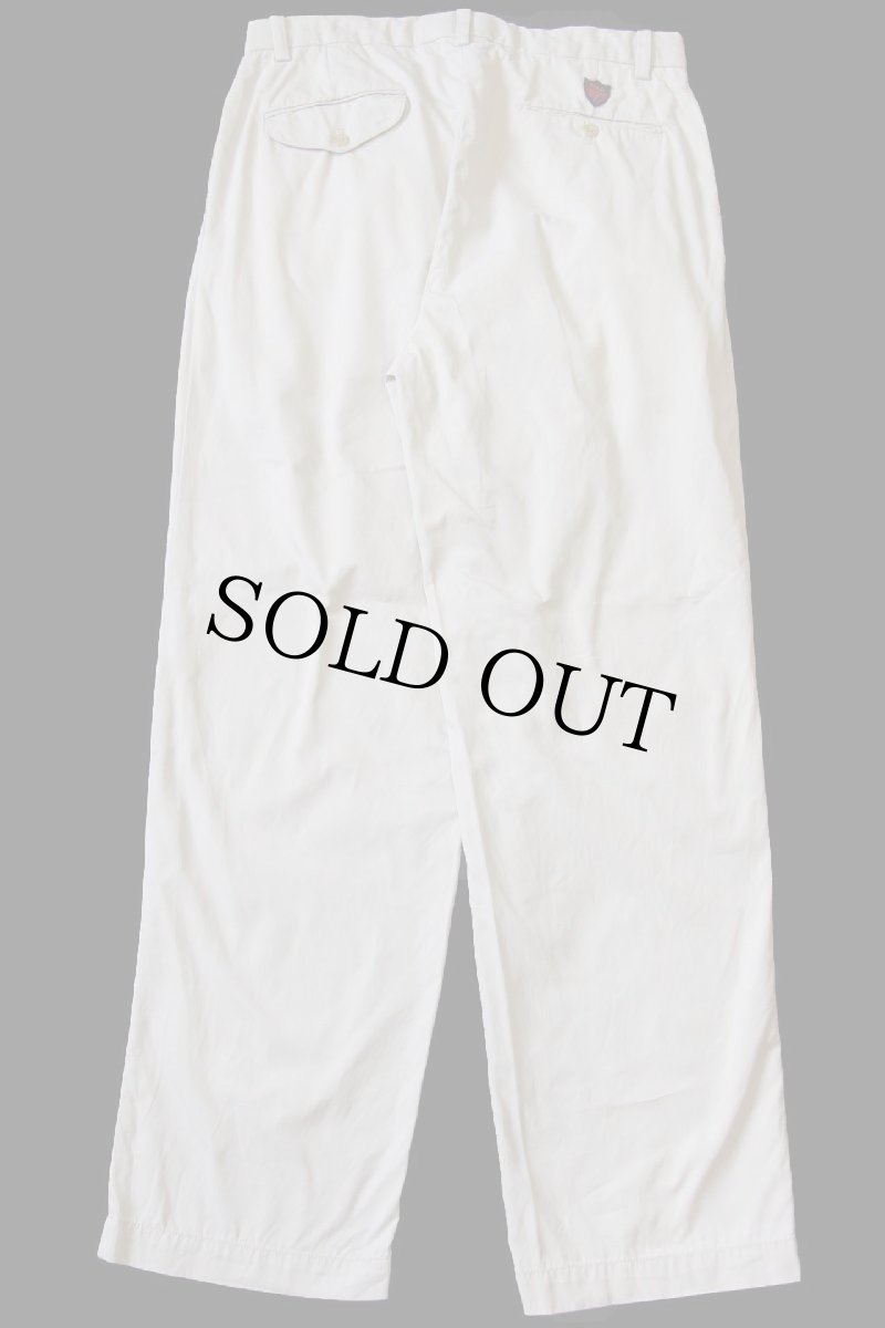画像3: 00s POLO GOLF ラルフローレン FAIRWAY PANT ツータック コットン チノパン アイボリー w32 L30 (3)