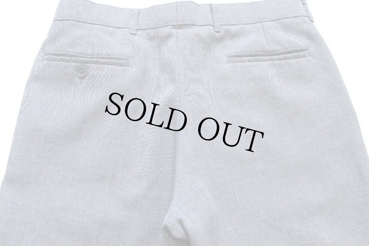 画像5: 80s Levi'sリーバイス ACTION SLACKS グレンチェック スラックス ポリエステルパンツ w34 (5)