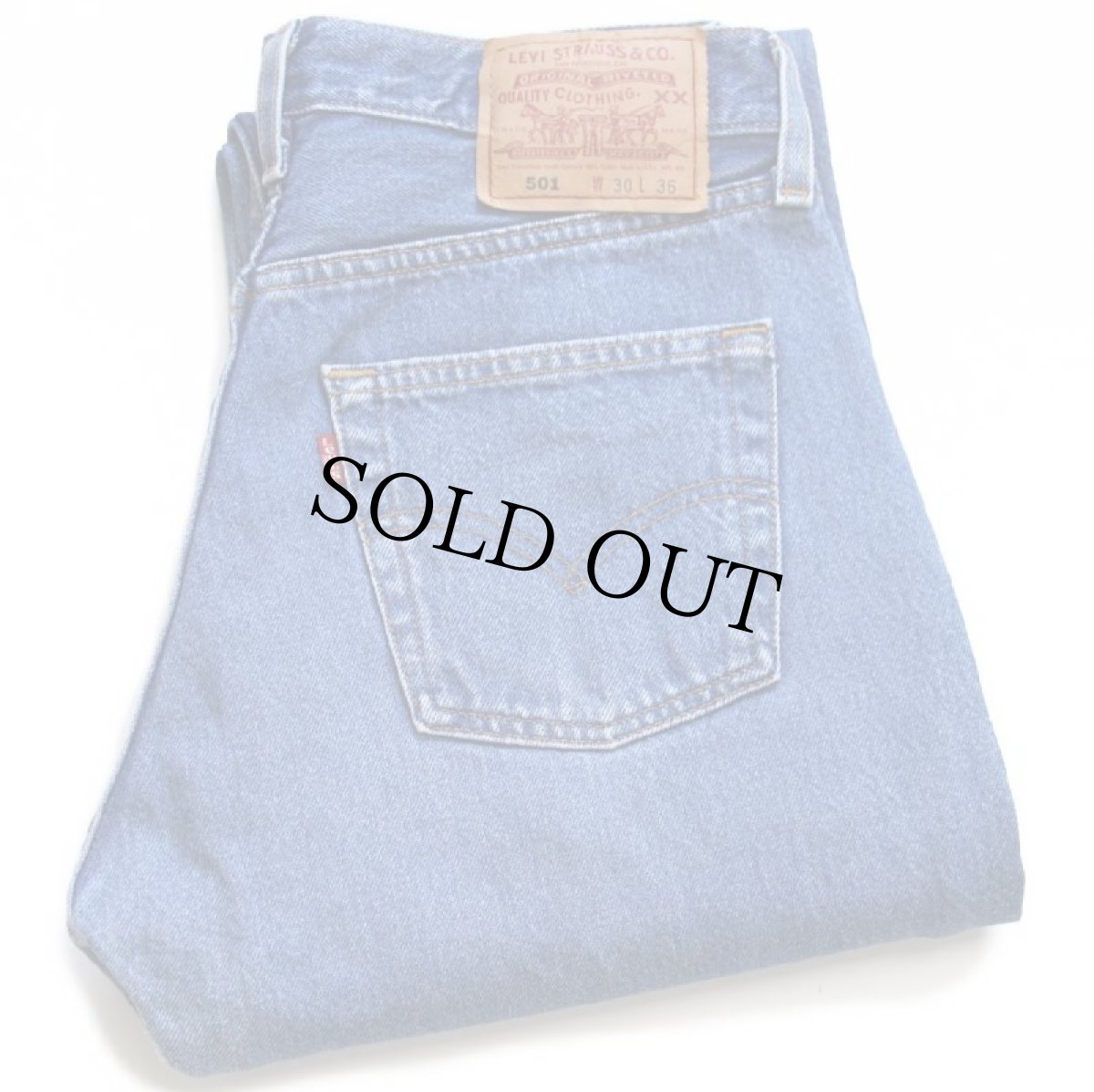 画像1: 90s USA製 Levi'sリーバイス 501 デニムパンツ w30 L36★109 (1)