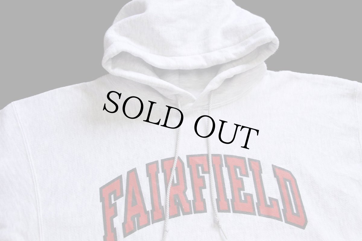 画像3: 00s メキシコ製 Championチャンピオン FAIRFIELD リバースウィーブ スウェットパーカー 杢ライトグレー XL (3)