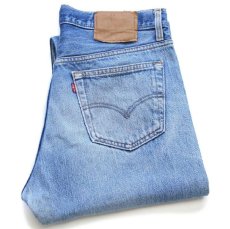 画像1: 90s USA製 Levi'sリーバイス 501 デニムパンツ ヒゲ w34 L30★110 (1)