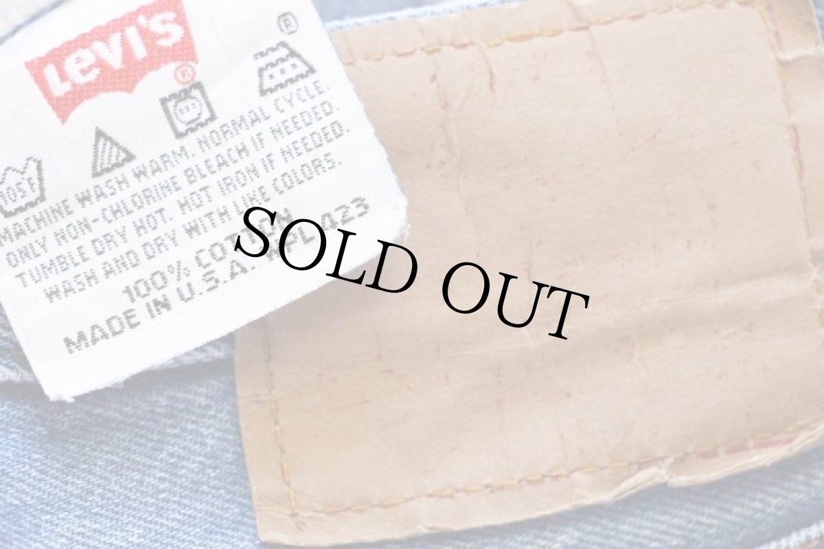 画像6: 90s USA製 Levi'sリーバイス 501 デニムパンツ ヒゲ w34 L30★110 (6)