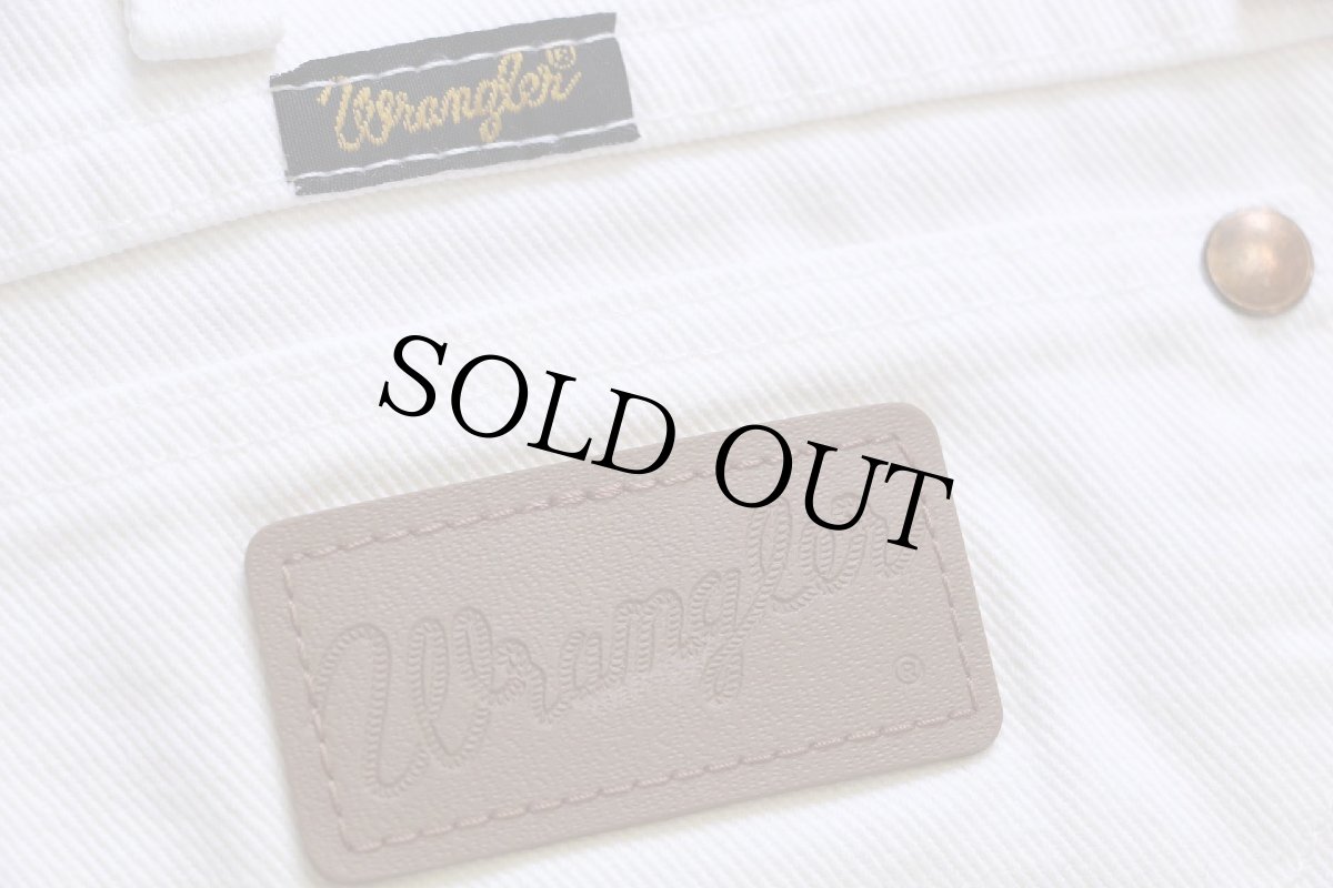 画像7: 00s メキシコ製 Wranglerラングラー 936WHI ホワイト デニムパンツ w36 L32 (7)