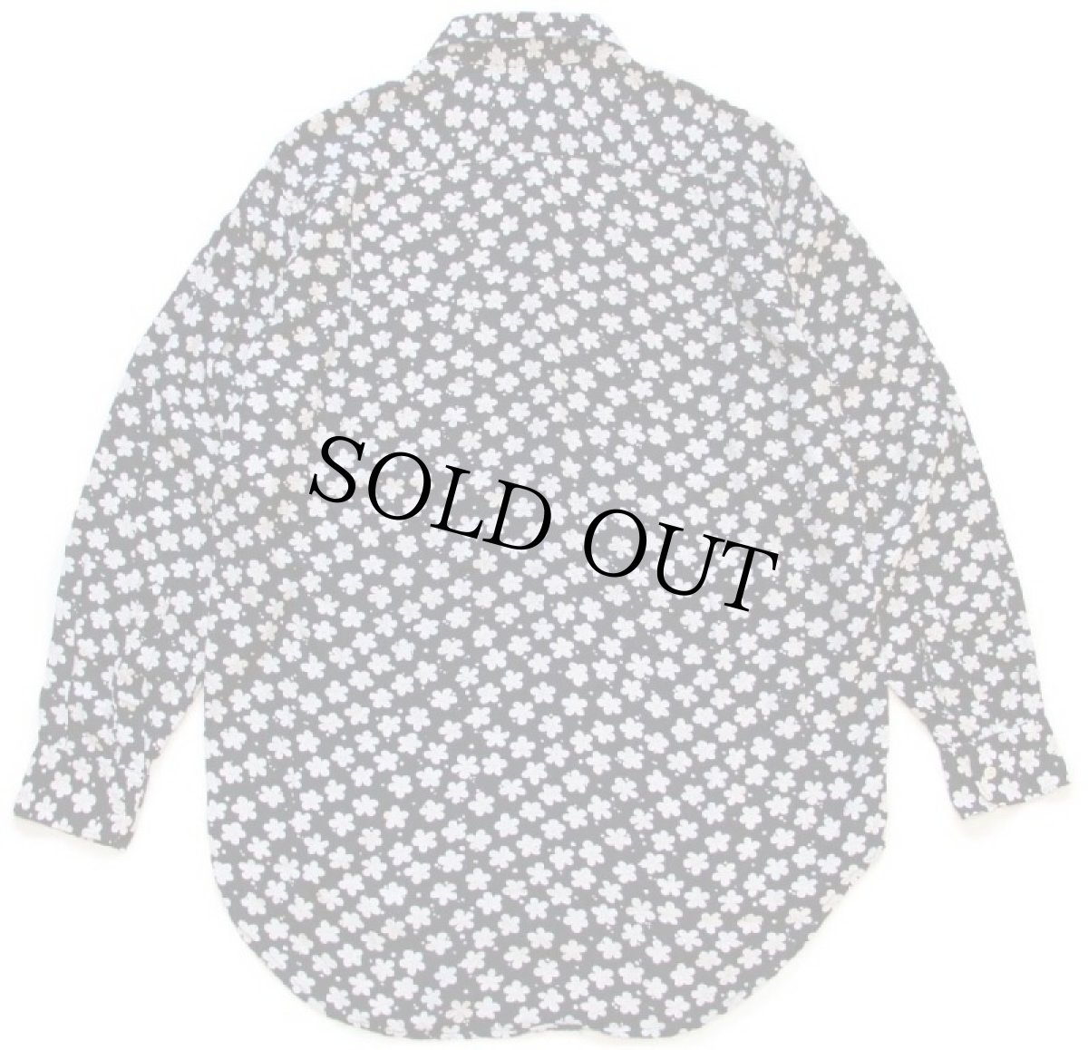 画像2: 90s イタリア製 BENETTONベネトン 総柄 レーヨンシャツ 黒 (2)