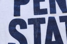 画像5: 70s USA製 Healthknit PENN STATE コットン フットボールTシャツ 白 S (5)