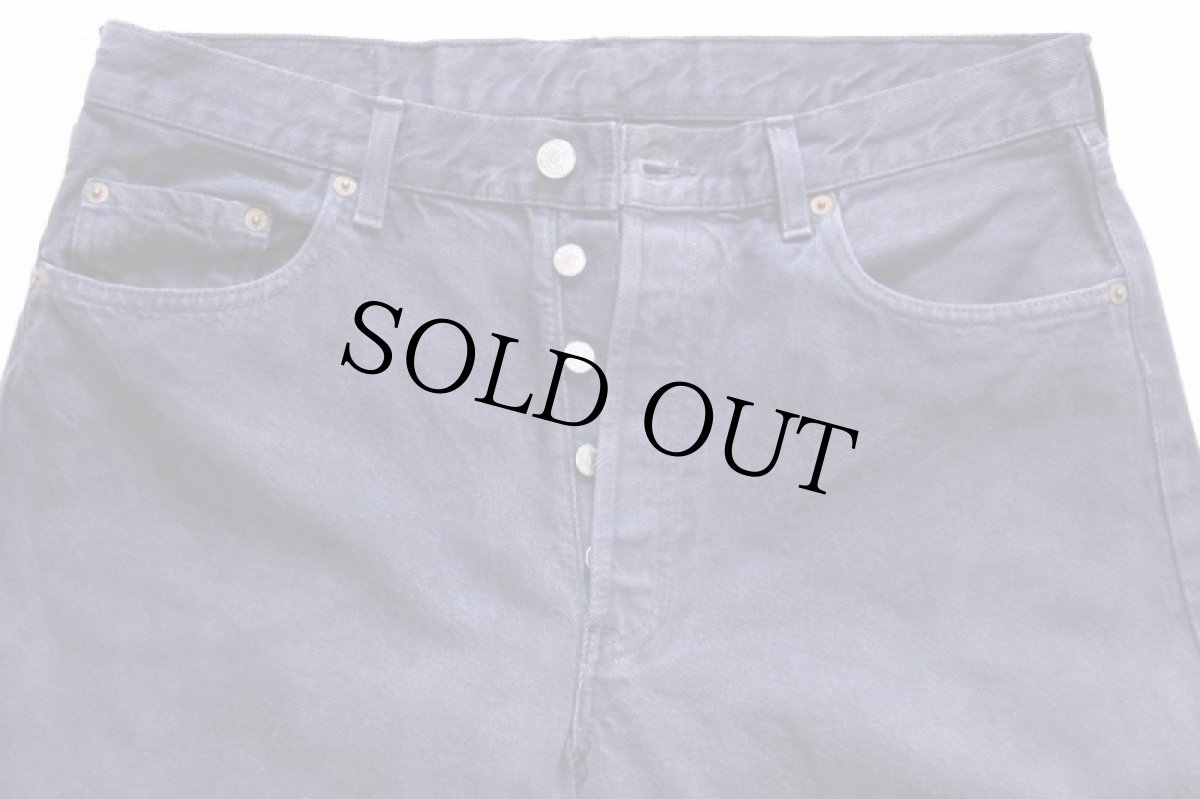 画像4: 90s フランス製 Levi'sリーバイス 501 後染め カラーデニムパンツ ナス紺 w34★ユーロ (4)