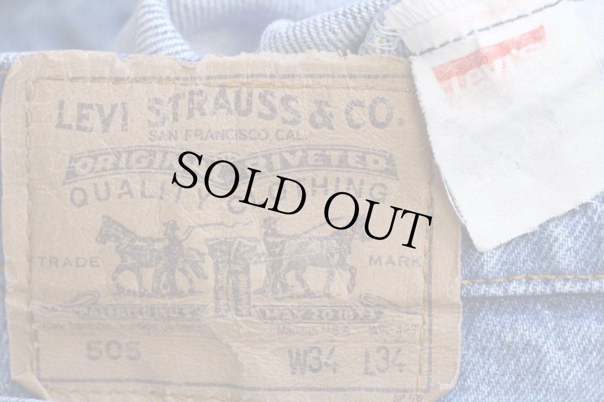 画像6: 90s USA製 Levi'sリーバイス 505 デニムパンツ W34 L34★139 (6)