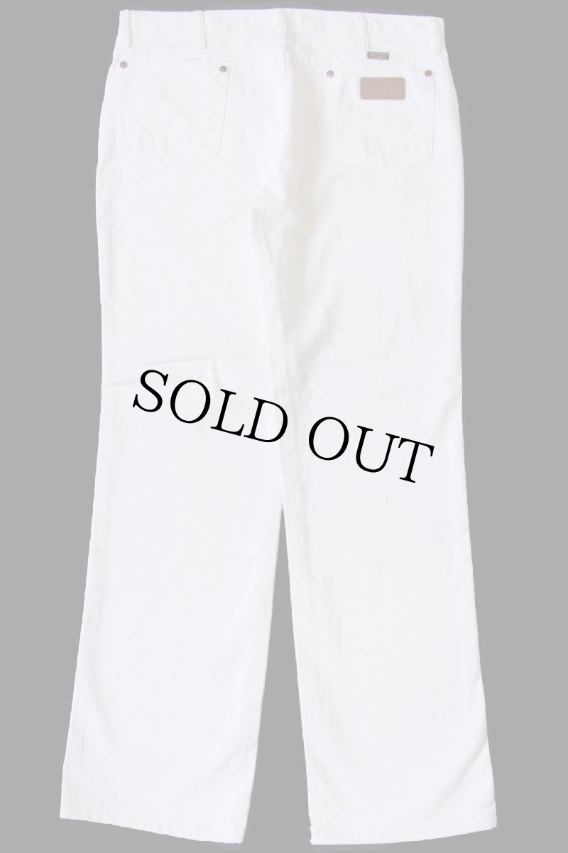 画像3: 00s メキシコ製 Wranglerラングラー 936WHI ホワイト デニムパンツ w36 L32 (3)