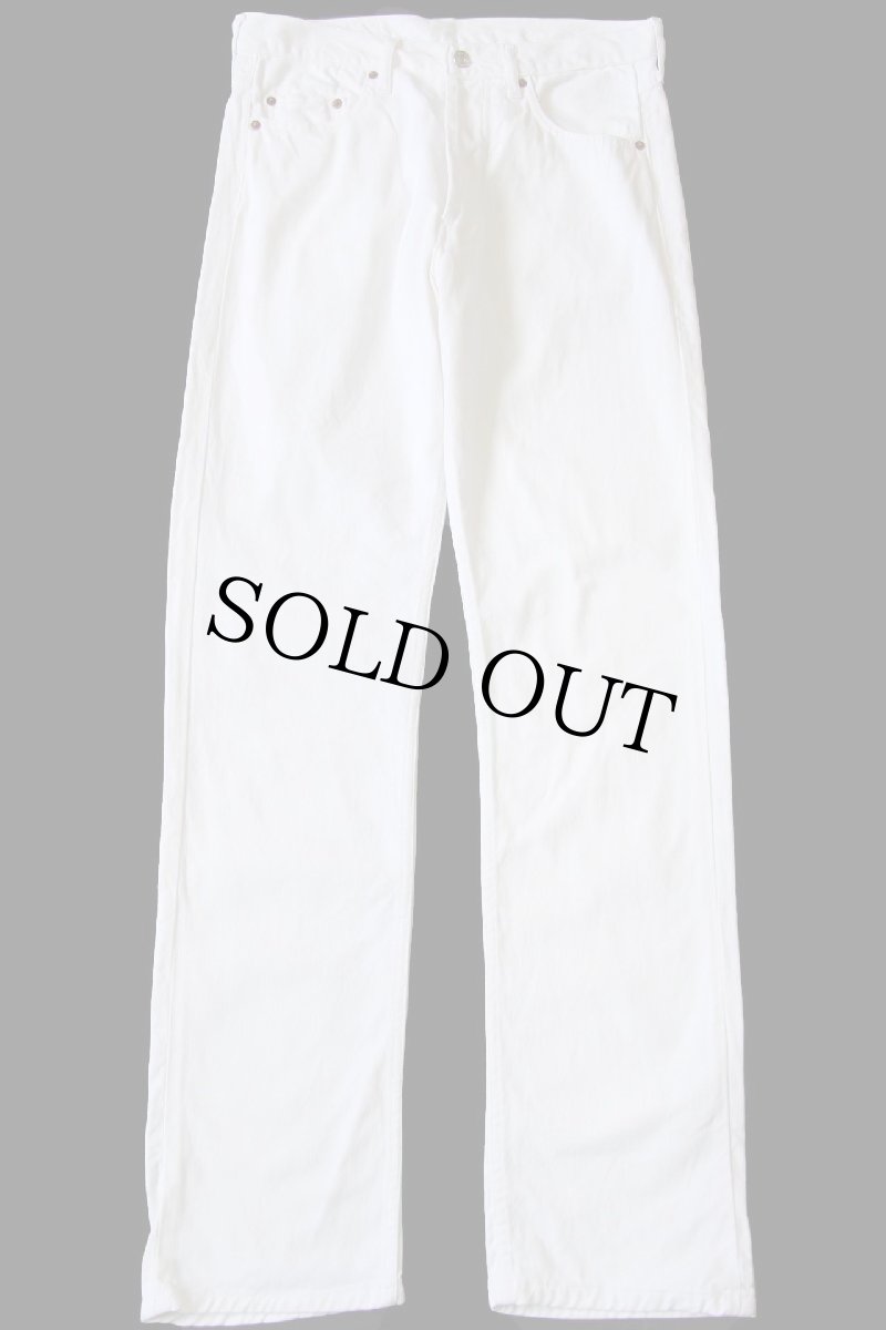 画像2: 90s USA製 Levi'sリーバイス 501 ホワイト デニムパンツ w32 L34 (2)