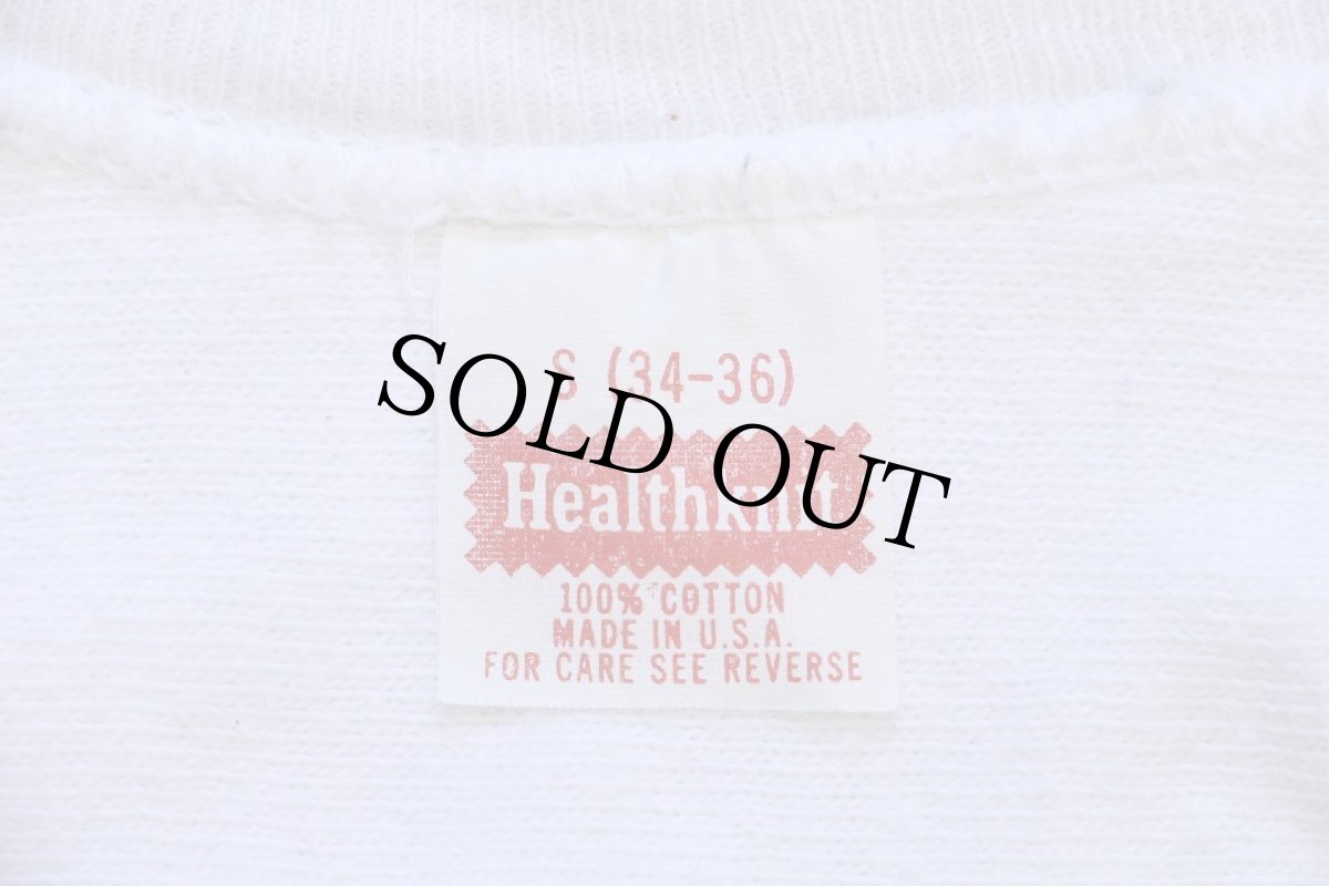 画像4: 70s USA製 Healthknit PENN STATE コットン フットボールTシャツ 白 S (4)