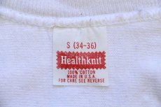 画像4: 70s USA製 Healthknit PENN STATE コットン フットボールTシャツ 白 S (4)