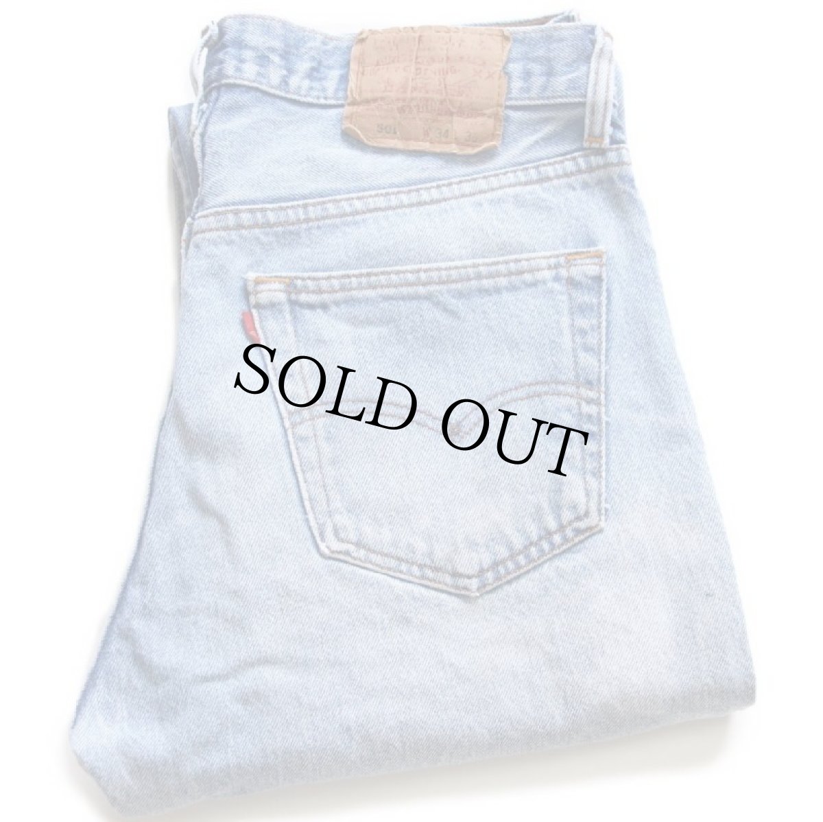 画像1: 80s USA製 Levi'sリーバイス 501 ダメージ デニムパンツ w34★107 (1)