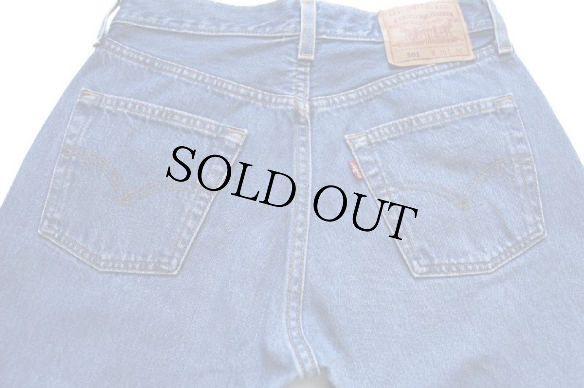画像5: 90s USA製 Levi'sリーバイス 501 デニムパンツ w30 L36★109 (5)
