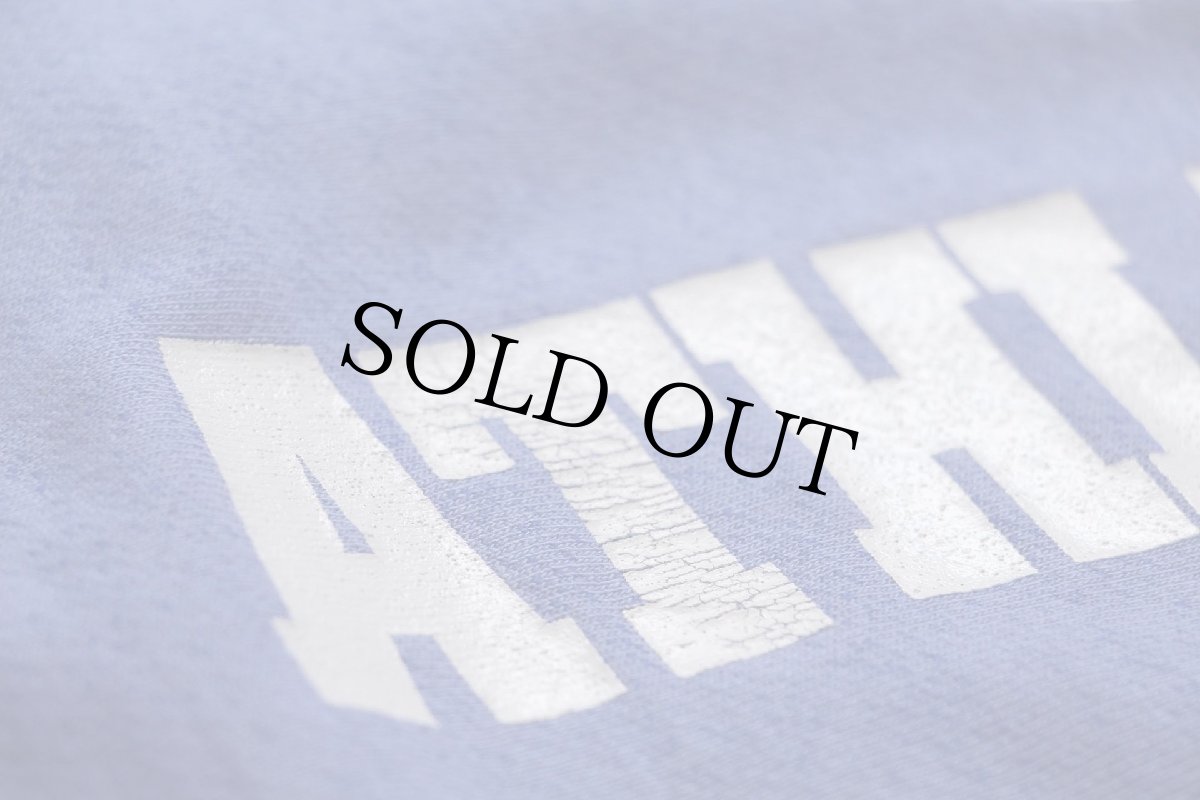 画像5: 00s Championチャンピオン PANTHER XXL ATHLETIC DEPT 三段中抜き リバースウィーブ スウェット 薄青紫 (5)