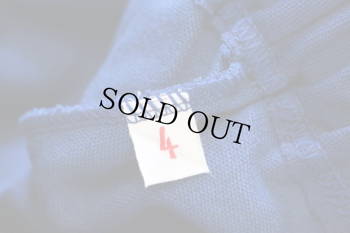 画像8: 80s 西ドイツ製 adidasアディダス ハイネック 無地 トラックジャケット&パンツ セットアップ 紺×白 4★ジャージ (8)