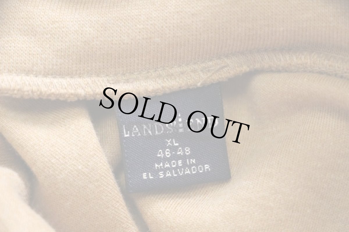 画像5: LANDS'ENDランズエンド 無地 タートルネック コットン 長袖Tシャツ ライトブラウン XL (5)