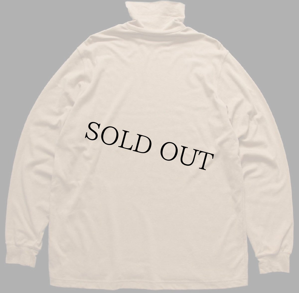 画像3: LANDS'ENDランズエンド 無地 タートルネック コットン 長袖Tシャツ ライトブラウン XL (3)