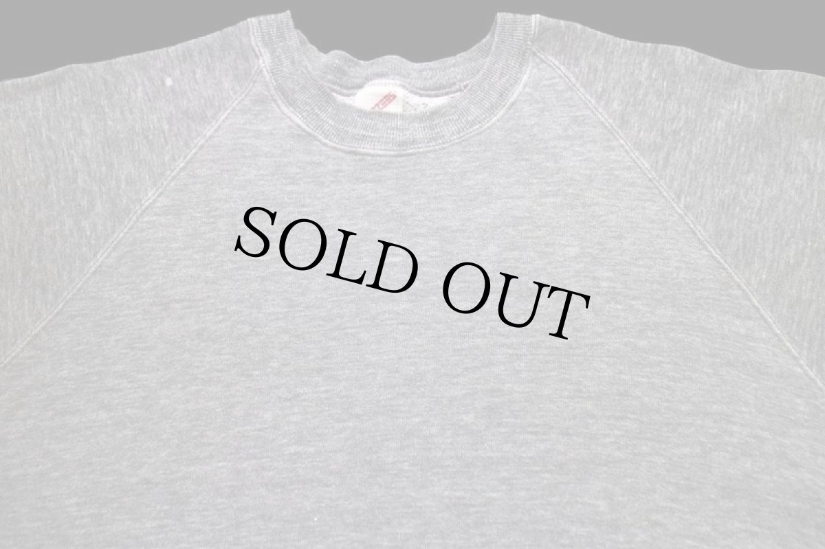 画像3: 80s USA製 JERZEES 無地 スウェット 杢グレー XL★ブランク (3)