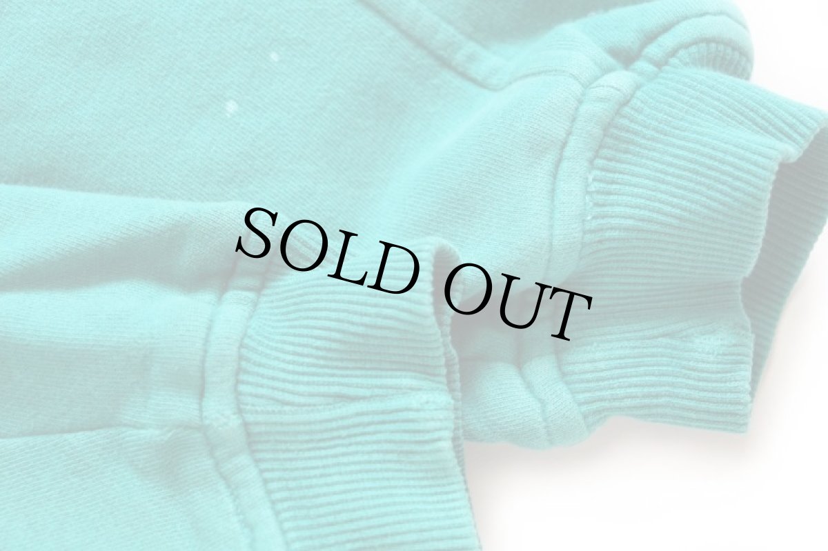 画像6: 90s EddieBauerエディーバウアー モックネック コットン スウェット エメラルドグリーン XL (6)