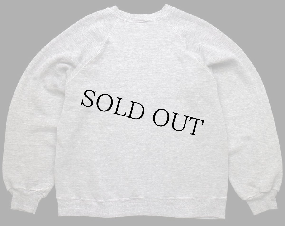 画像2: 80s USA製 JERZEES 無地 スウェット 杢グレー XL★ブランク (2)