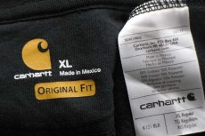 画像4: メキシコ製 carharttカーハート ONSHORE INSPECTION スウェットパーカー 黒 XL (4)