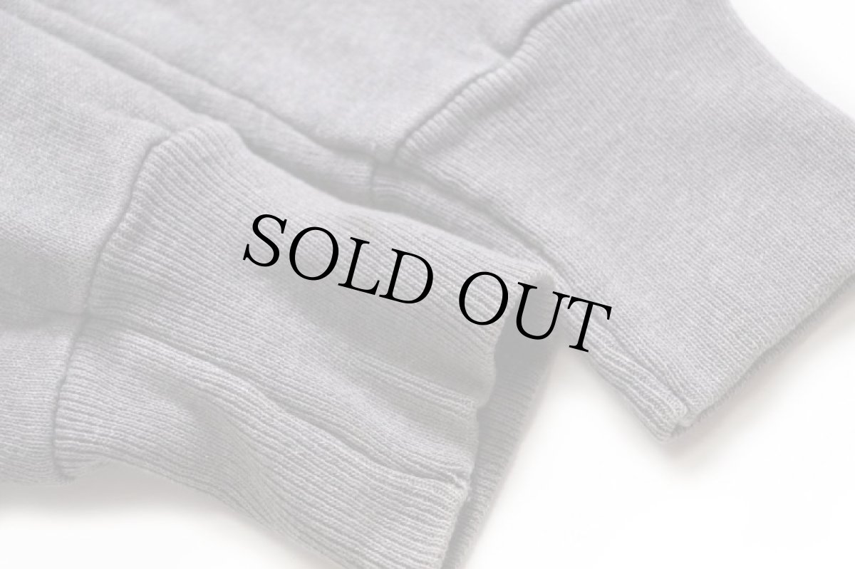 画像6: 80s USA製 無地 ブリーチ飛び スウェット チャコールグレー フェード L (6)