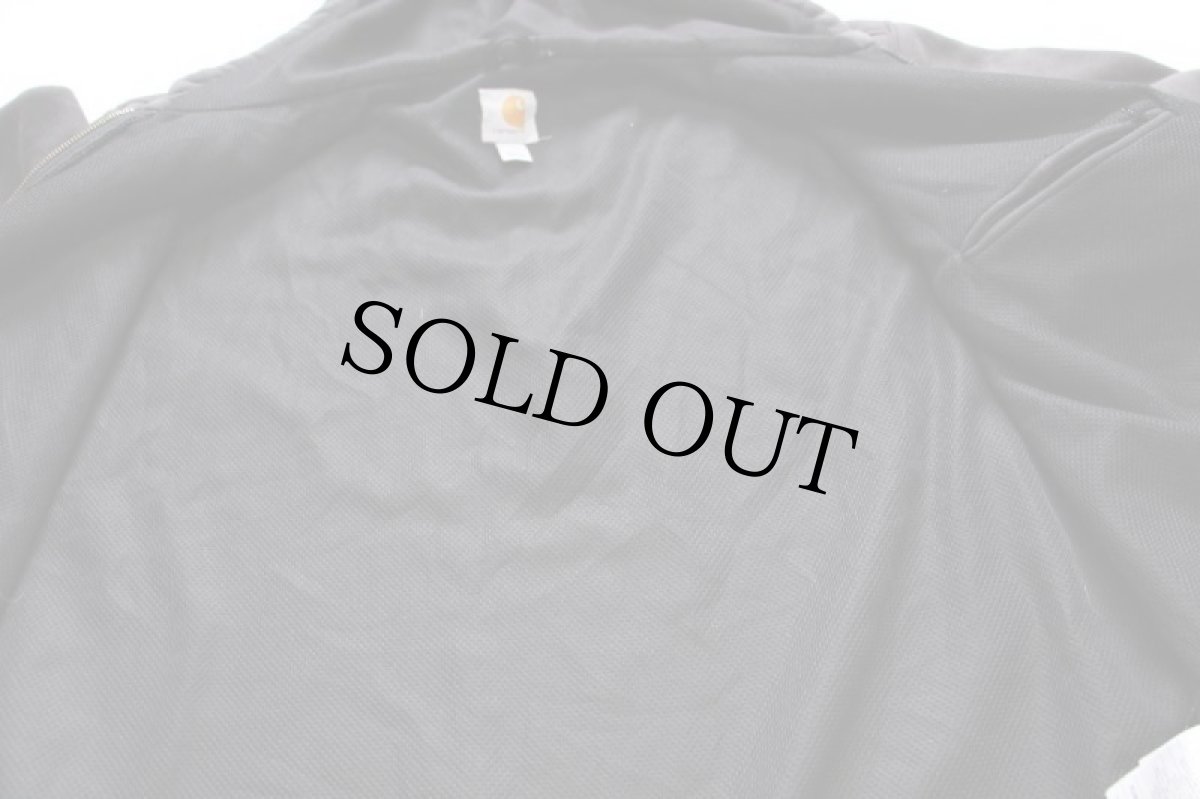 画像6: メキシコ製 carharttカーハート RAIN DEFENDER スウェット ジップパーカー 黒 フェード★特大 (6)