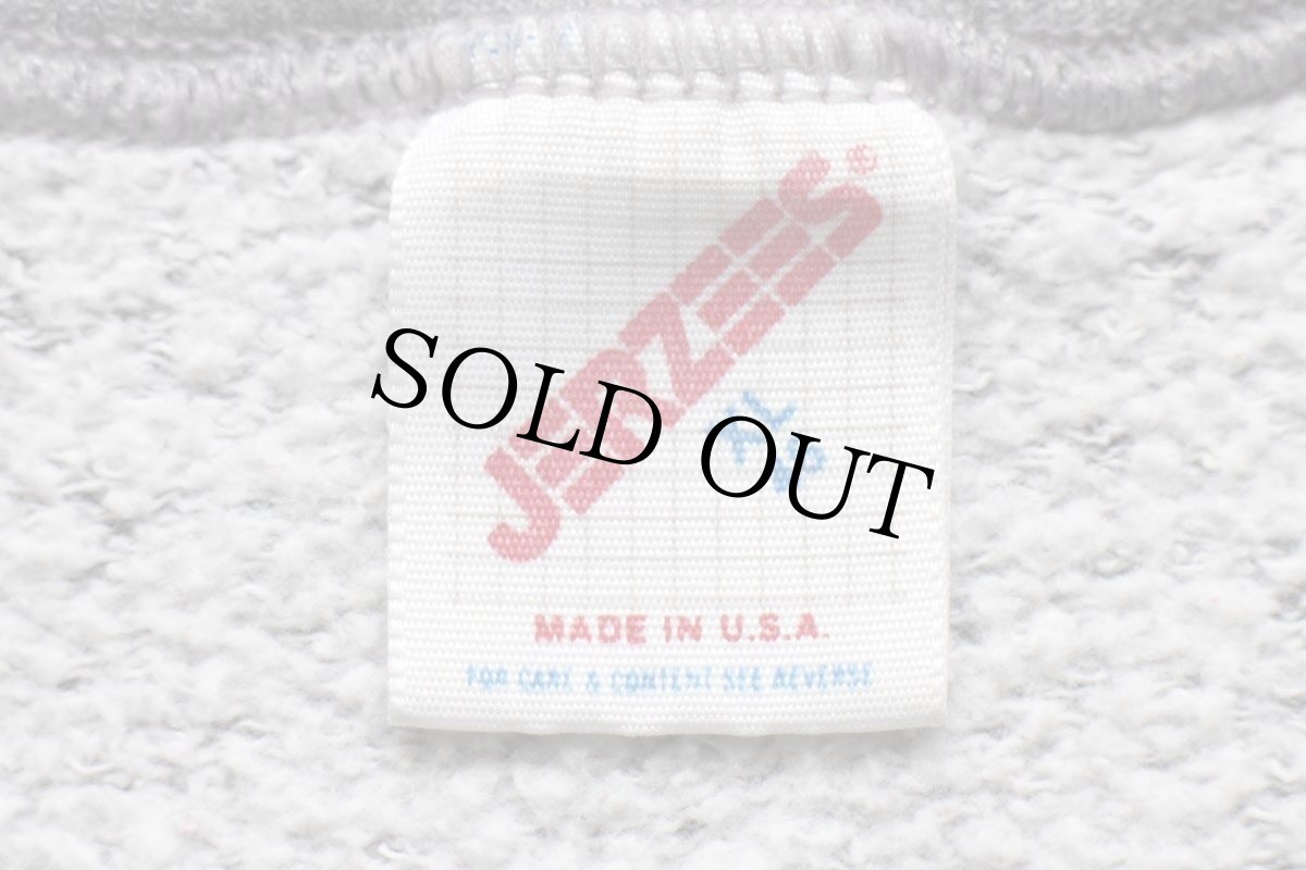 画像4: 80s USA製 JERZEES 無地 スウェット 杢グレー XL★ブランク (4)