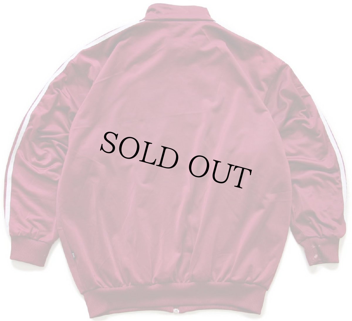 画像2: 90s adidasアディダス トレフォイル ロゴ刺繍 トラックジャケット バーガンディ×白 M★ジャージ (2)