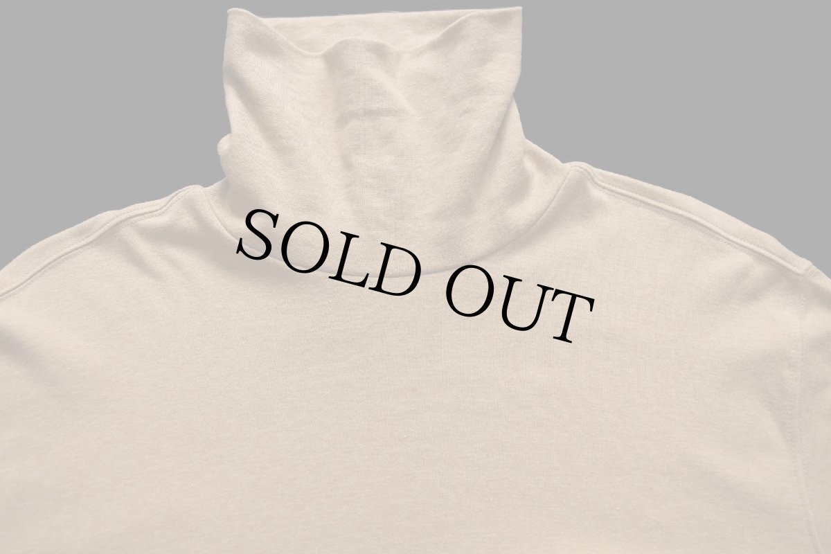 画像4: LANDS'ENDランズエンド 無地 タートルネック コットン 長袖Tシャツ ライトブラウン XL (4)