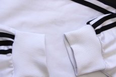 画像6: 90s adidasアディダス トレフォイル ロゴ刺繍 トラックジャケット 白×黒 M★ジャージ (6)