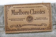 画像6: 00s Marlboro Classics コットン×リネンパンツ グリーングレー w34 L34 (6)
