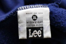 画像4: 80s USA製 Leeリー MIAMISBURG WRESTLING ひび割れプリント スウェットパーカー 青 XL (4)
