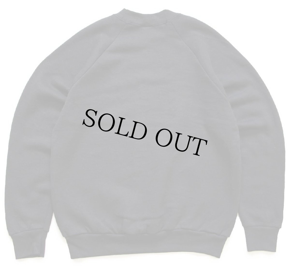 画像2: デッドストック★90s USA製 FRUIT OF THE LOOM 無地 スウェット 黒 L-M★ブランク (2)