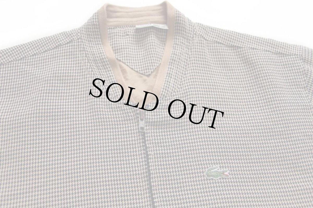 画像3: 80s CHEMISE LACOSTE ラコステ 千鳥格子 ジャケット (3)