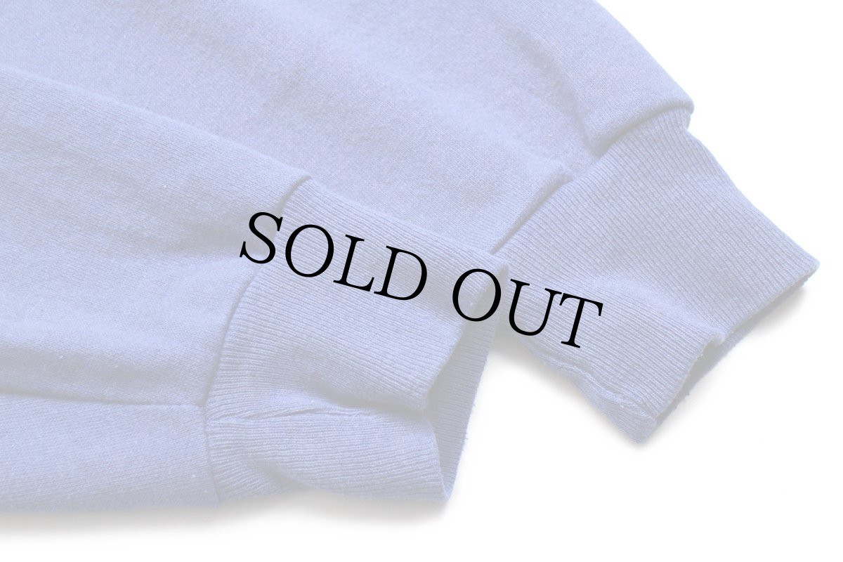 画像5: 80s USA製 Leeリー MIAMISBURG WRESTLING ひび割れプリント スウェットパーカー 青 XL★フーディー (5)